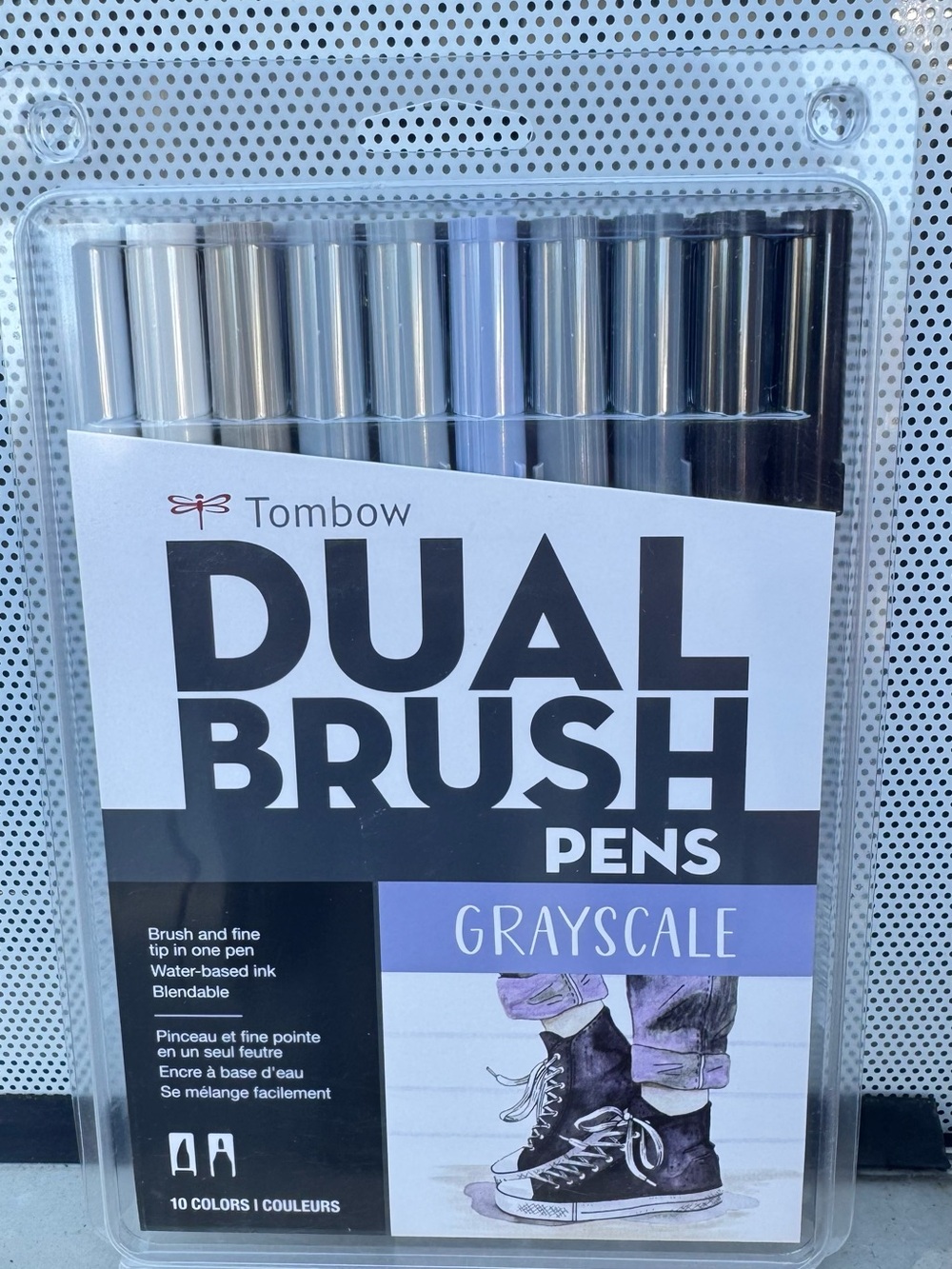 Tombow Dual Brush Pens - Grayscale Set (10 Pack)